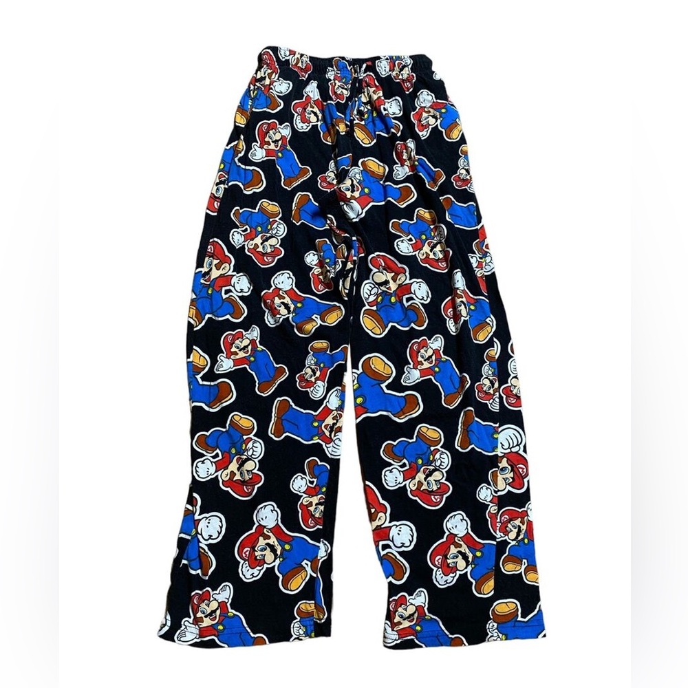 SUPER MARIO BROS 3 Nintendo video Game  pj Pajama LOUNGE Pants small 28-30